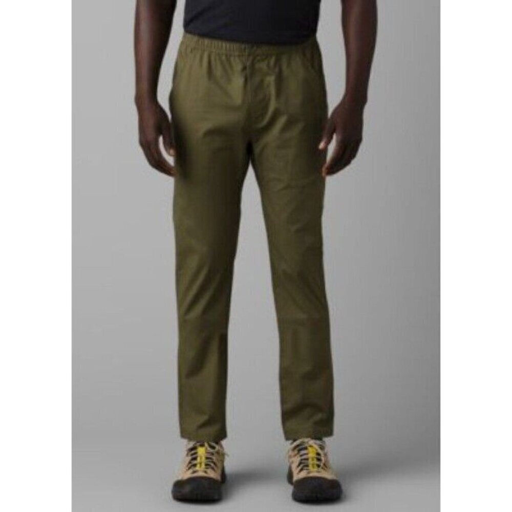 Men's PrAna Double Peak E-Waist Pants Small 32” inseam Cargo Green stretch